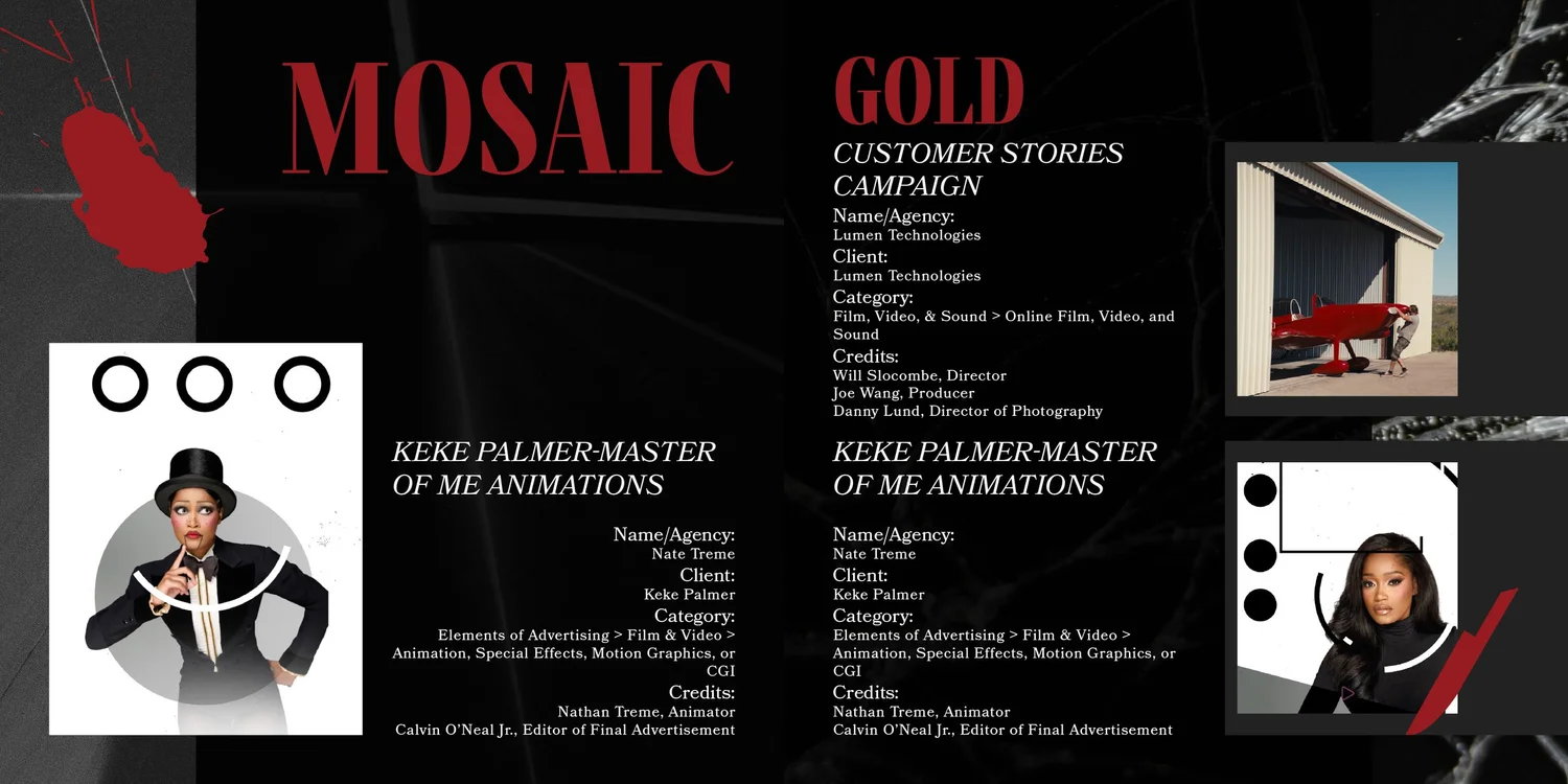 2025 Mosaic ADDY Award winner